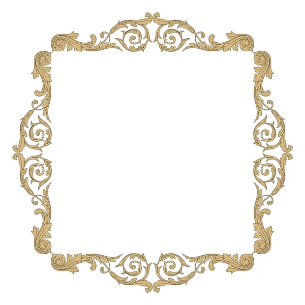 Vintage baroque ornament element — Stock Vector