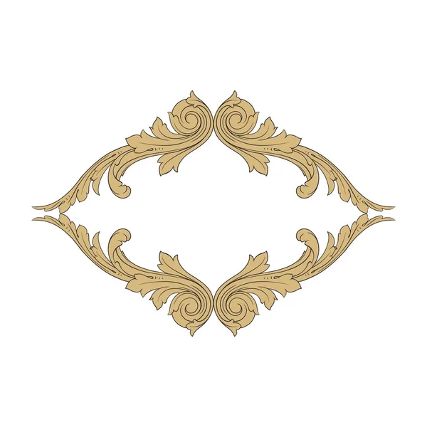 Vintage baroque ornament element — Stock Vector