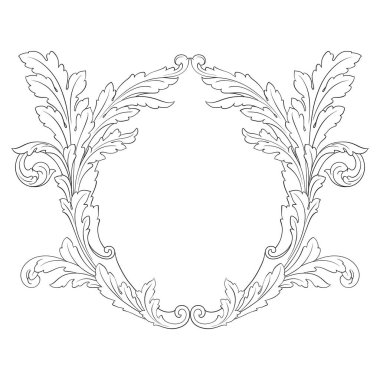 Barok vektör vintage öğeler