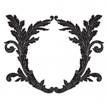 Barok vektör vintage öğeler