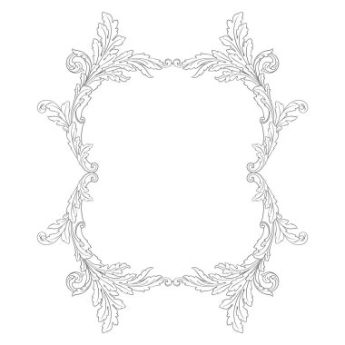 Barok vektör vintage öğeler