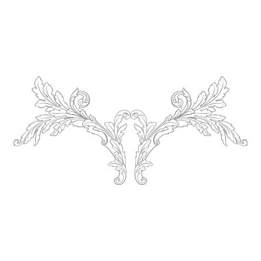 Barok vektör vintage öğeler