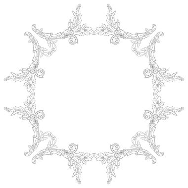 Barok vektör vintage öğeler