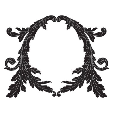 Barok vektör vintage öğeler