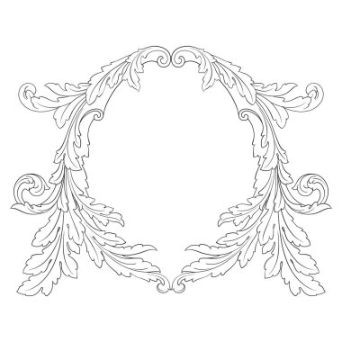 Barok vektör vintage öğeler