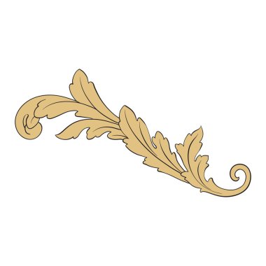 Barok vektör vintage öğeler