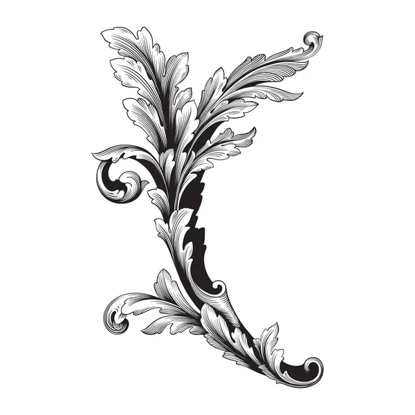 Barok vektör vintage öğeler