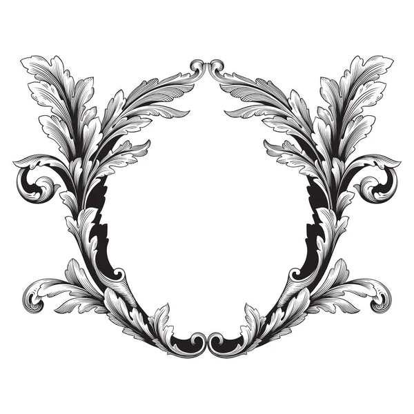 Barok vektör vintage öğeler