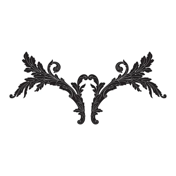 Barokk vector-vintage elemek — Stock Vector