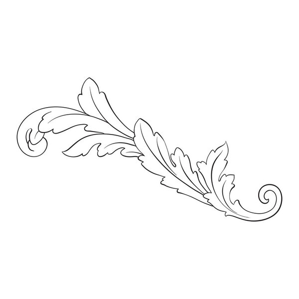 Baroque vector vintage elements