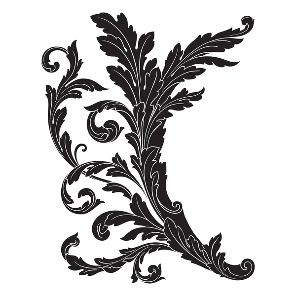 Vetor de ornamento barroco —  Vetores de Stock