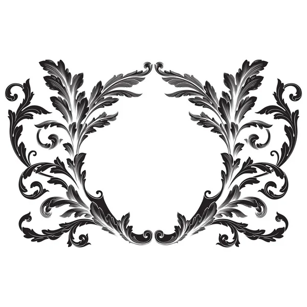 Ornament vector baroque — Stock Vector