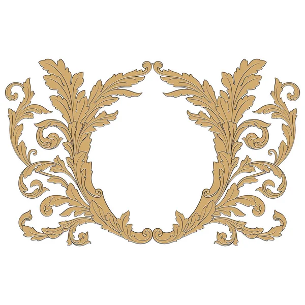 Ornamento vettoriale barocco — Vettoriale Stock