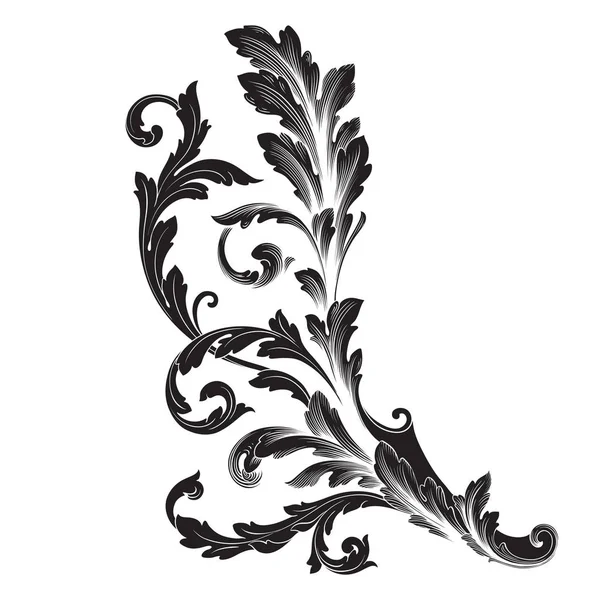 Vetor de ornamento barroco —  Vetores de Stock