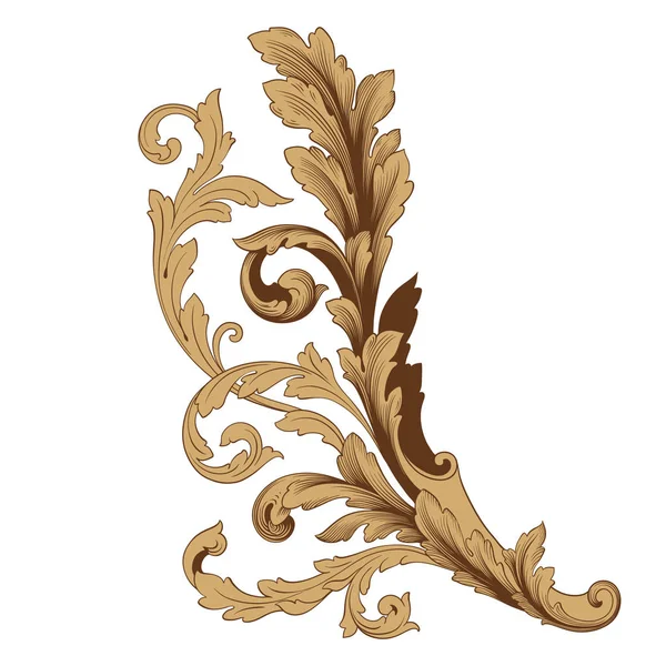 Ornamento vettoriale barocco — Vettoriale Stock