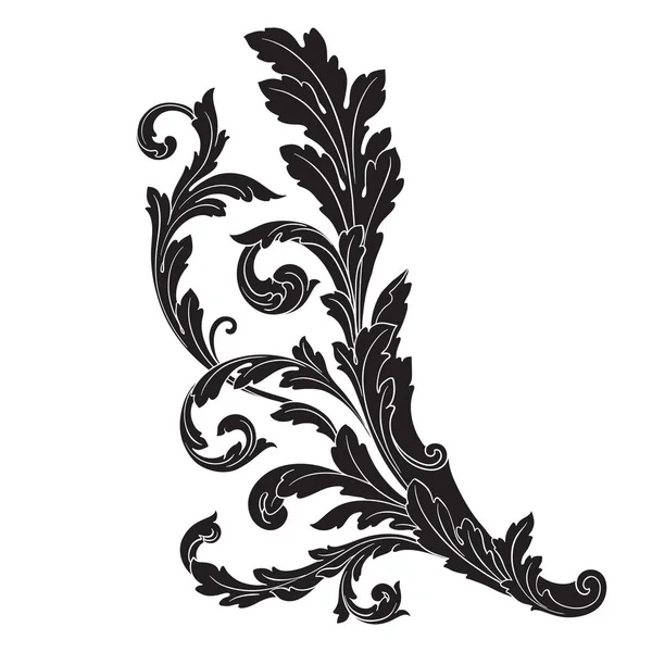 Ornament vector baroque — Stock Vector