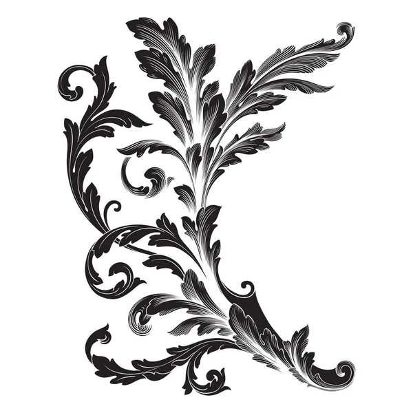 Ornamento vector barroco — Archivo Imágenes Vectoriales