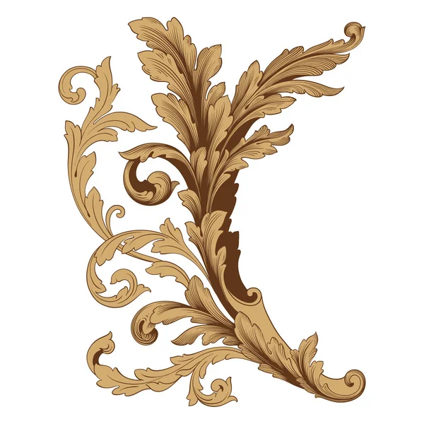 Ornamento vettoriale barocco — Vettoriale Stock