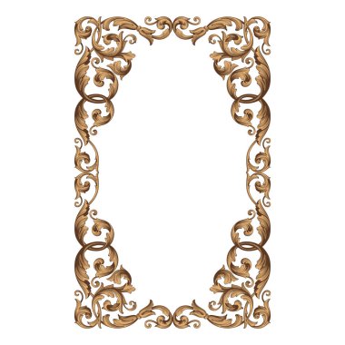 Vintage Barok süsleme vektör