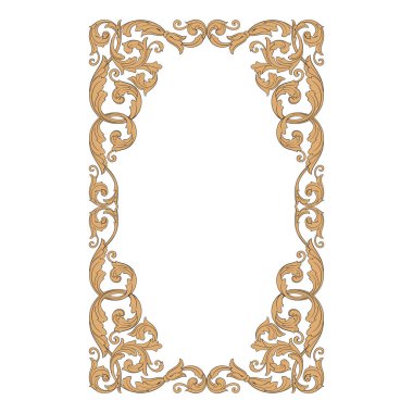 Vintage Barok süsleme vektör