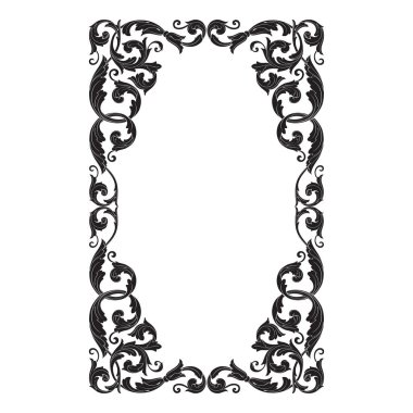 Vintage Barok süsleme vektör