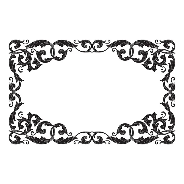 Vintage Barok süsleme vektör