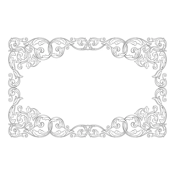 Vintage Barok süsleme vektör