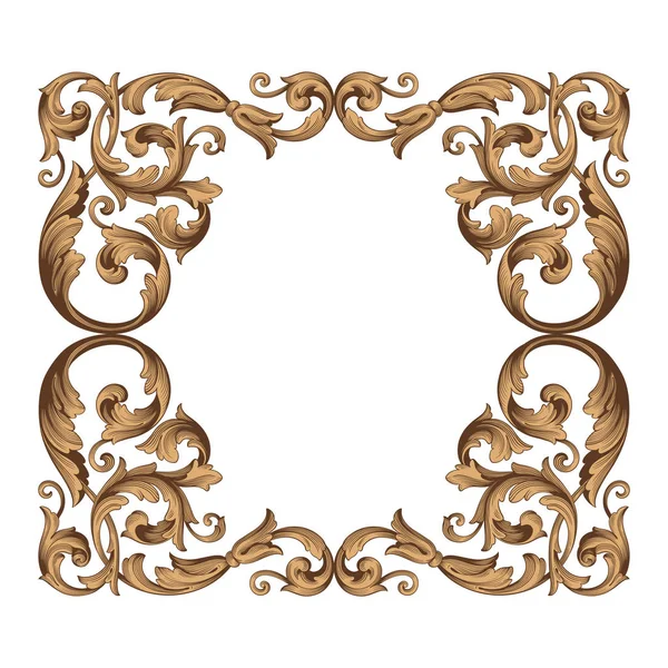 Vintage Barok süsleme vektör