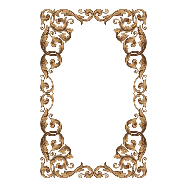 Vintage Barok süsleme vektör