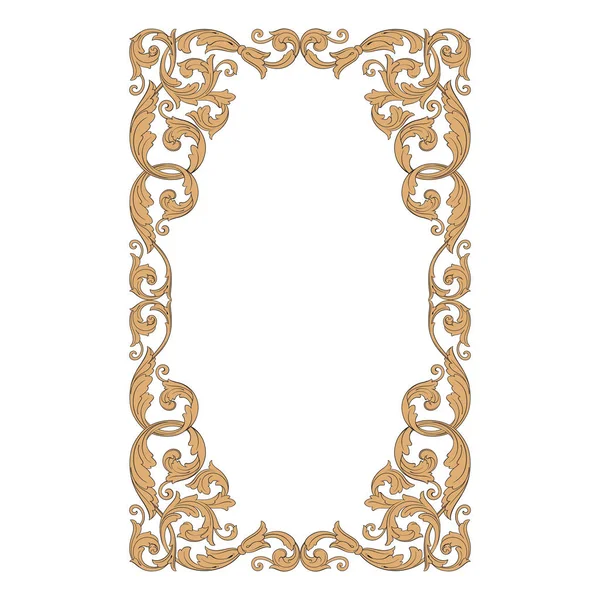 Vintage Barok süsleme vektör