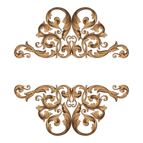 Vintage Barok süsleme vektör