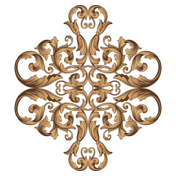 Vintage Barok süsleme vektör