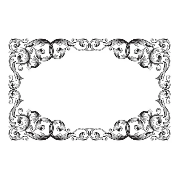 Vintage Barok süsleme vektör