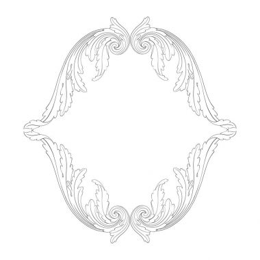 Telkari Barok stilde süsleme vektör