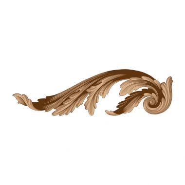 Telkari Barok stilde süsleme vektör