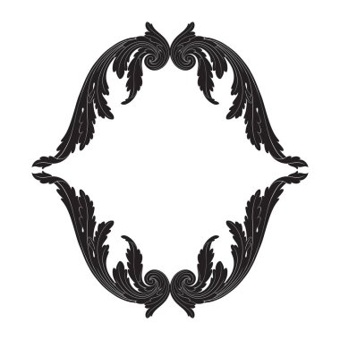 Telkari Barok stilde süsleme vektör