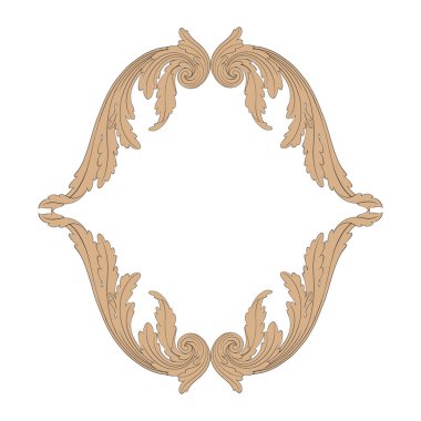 Telkari Barok stilde süsleme vektör