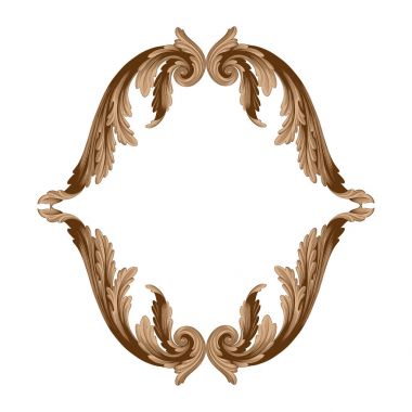 Telkari Barok stilde süsleme vektör