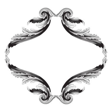 Telkari Barok stilde süsleme vektör