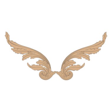 Telkari Barok stilde süsleme vektör