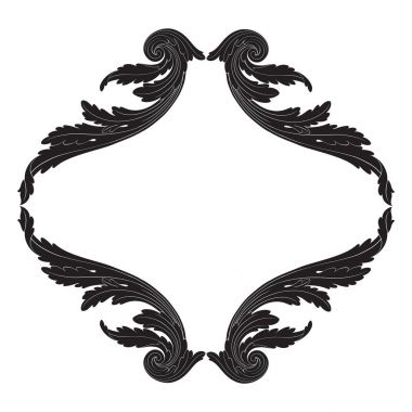 Telkari için Barok tarzında Vintage süsleme vektör 