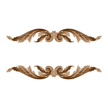 Telkari için Barok tarzında Vintage süsleme vektör 