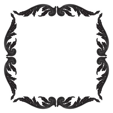 Telkari için Barok tarzında Vintage süsleme vektör 