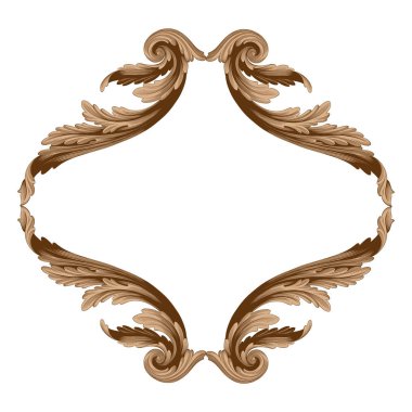 Telkari için Barok tarzında Vintage süsleme vektör 