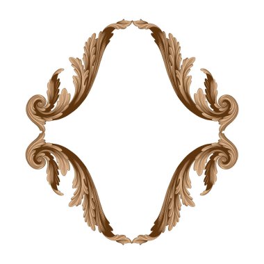 Telkari için Barok tarzında Vintage süsleme vektör 