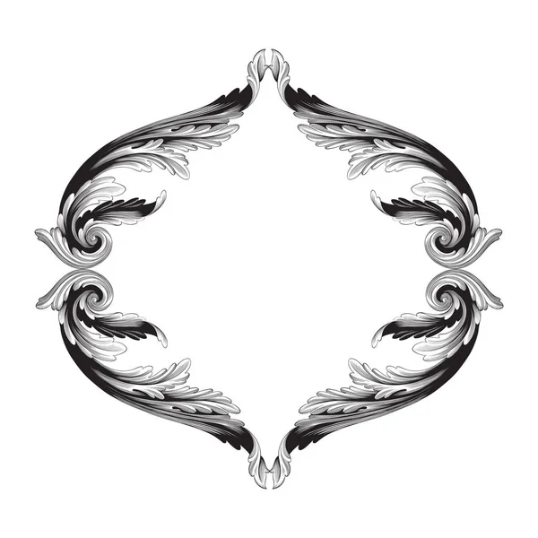 Telkari için Barok tarzında Vintage süsleme vektör 