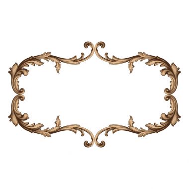 Vintage öğeler Barok tasarım. 