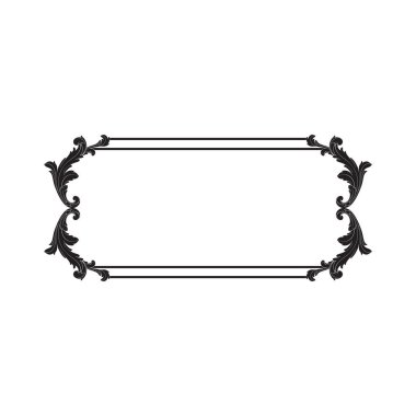 Tasarım için vintage elementlerin vektör barok 'u. 