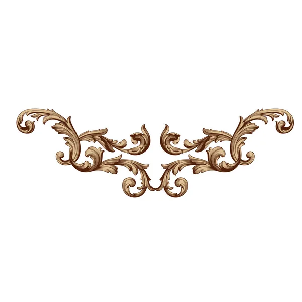 Vektor barokk vintage elemek design. — Stock Vector