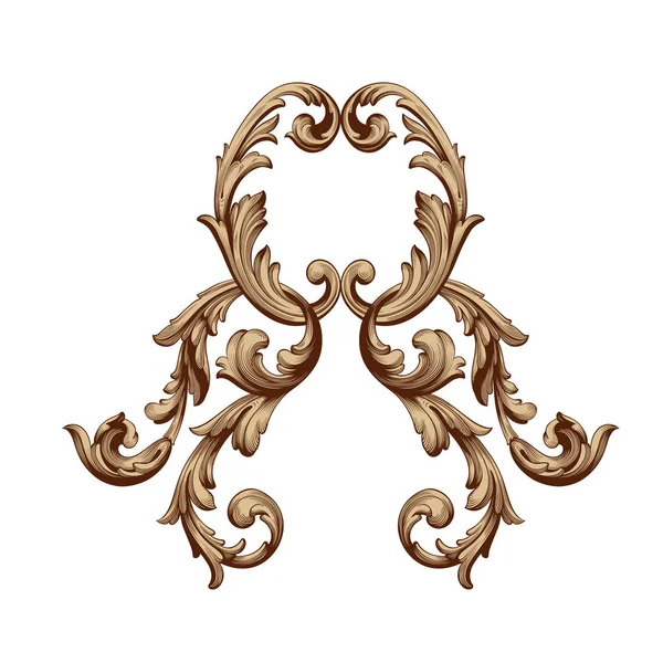 Vector barroco de elementos vintage para el diseño . — Vector de stock